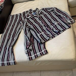 Simply Vera Vera Wang Black and White Striped Pajama Set